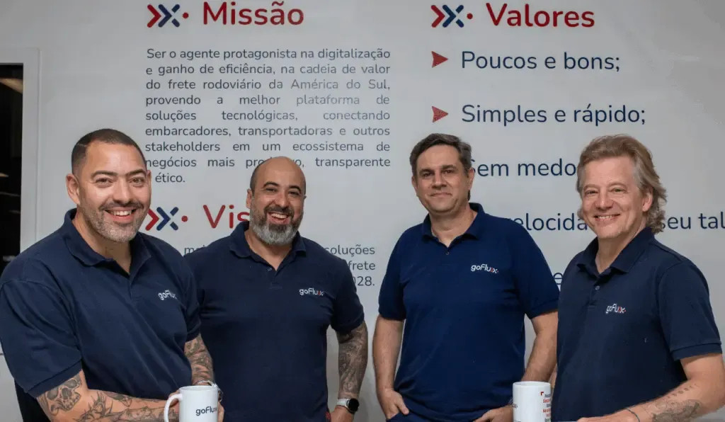 The four goFlux founders together at their office.